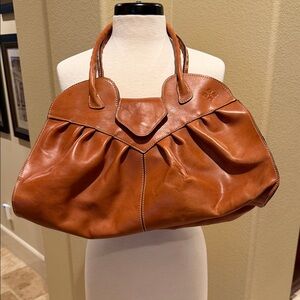 Patricia Nash Tan Leather Shoulder Bag